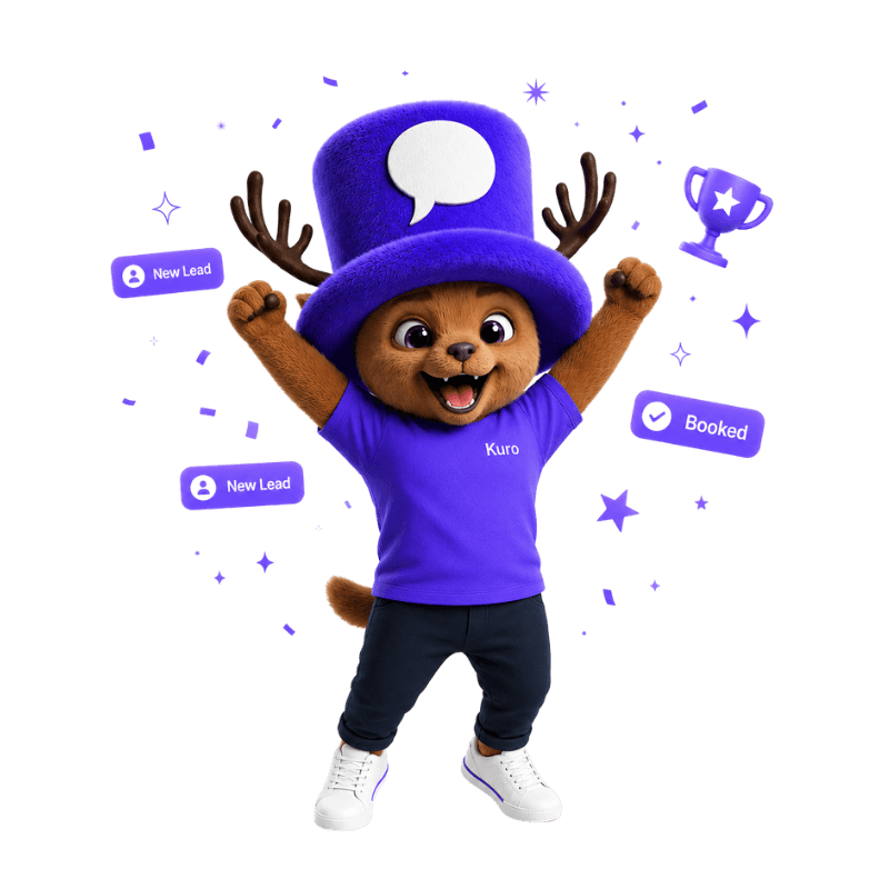 Kai celebrating new leads