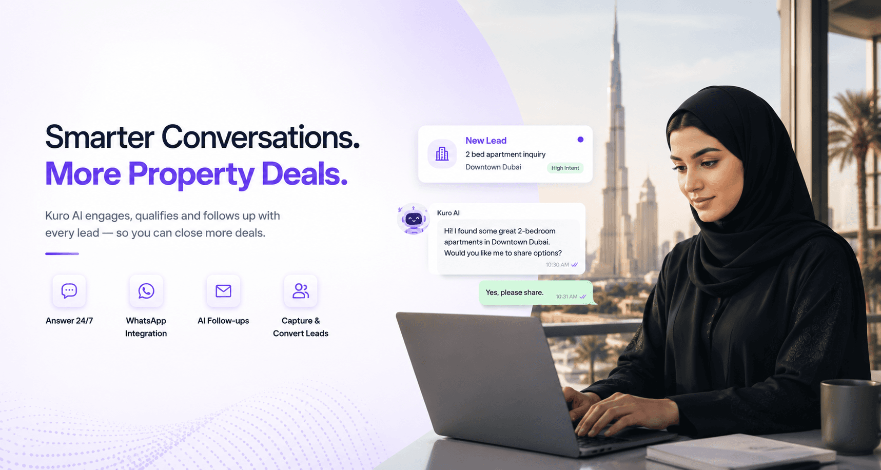 Kuro AI assistant for Real Estate