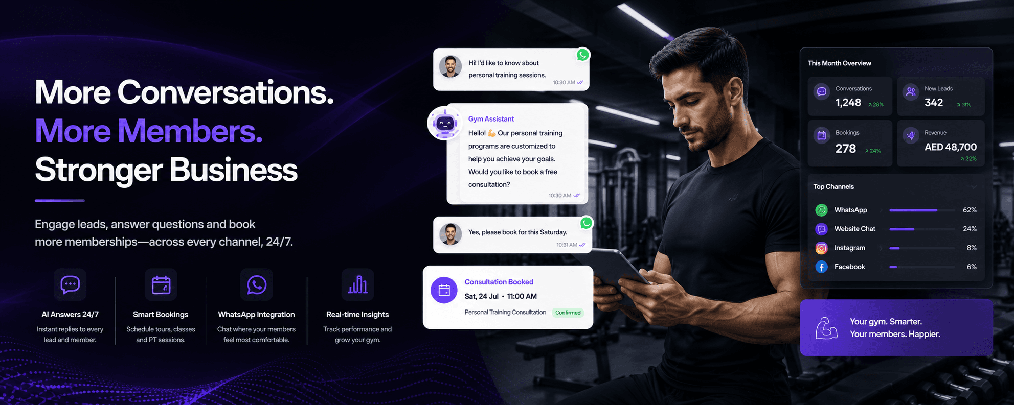 Kuro AI assistant for Gym & Fitness