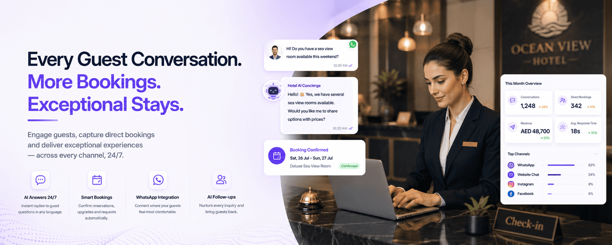 Kuro AI assistant for Hotels & Hospitality